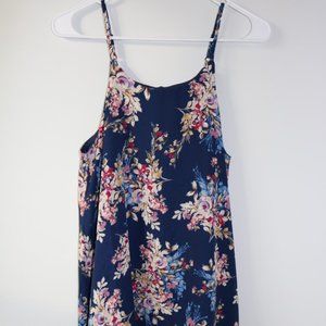 Francesca's blue and floral summer dress
